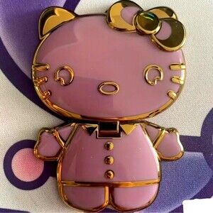 Pink and Gold hello kitty phone mirror Pop socket